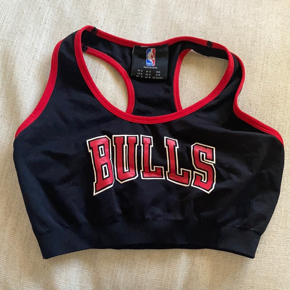 Chicago bulls sports bra top